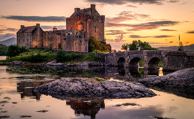 Шотландский замок Эйлен-Донан
