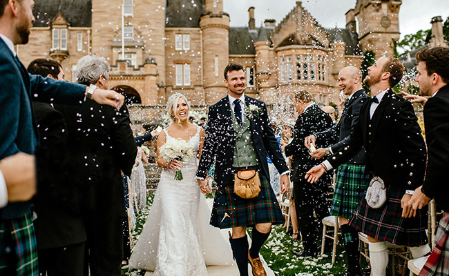 Шотландская свадьба в замке