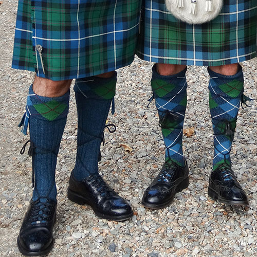 Шерстяные хосы в шотландском костюме