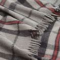 картинка Highland Wool Blend Tartan Blanket Thomson  Grey от магазина  Mykilt