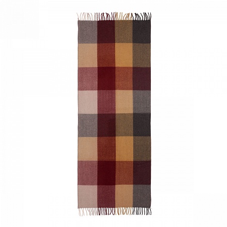 картинка House of Juniper Block Check Herringbone Blanket LIGHT SPICE от магазина  Mykilt