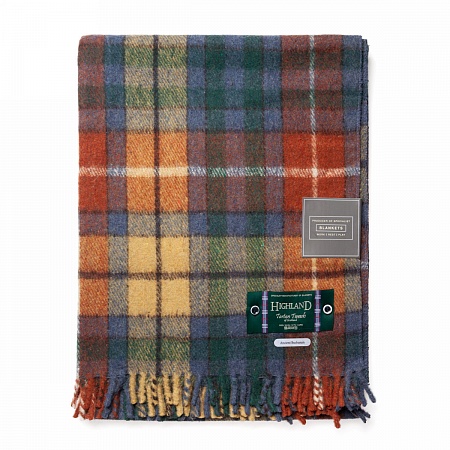 картинка Highland Wool Blend Tartan Knee Blanket BUCHANAN ANCIENT от магазина  Mykilt