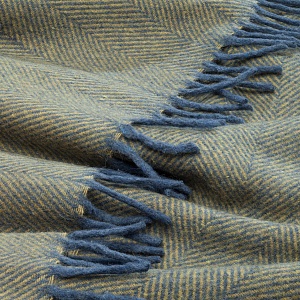 4Картинка Плед Navy Blue Ochre Yellow 