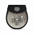 картинка GM Belt Semi Dress Sporran with Thistle Mount Bovine от магазина  Mykilt