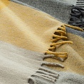 картинка House of Juniper Block Check Herringbone Blanket GREY OCHRE от магазина  Mykilt